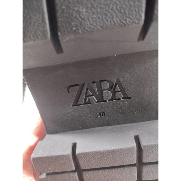 Zara Platform Ankle Rainboots Size 38 (US 7.5) UNISEX main image 9